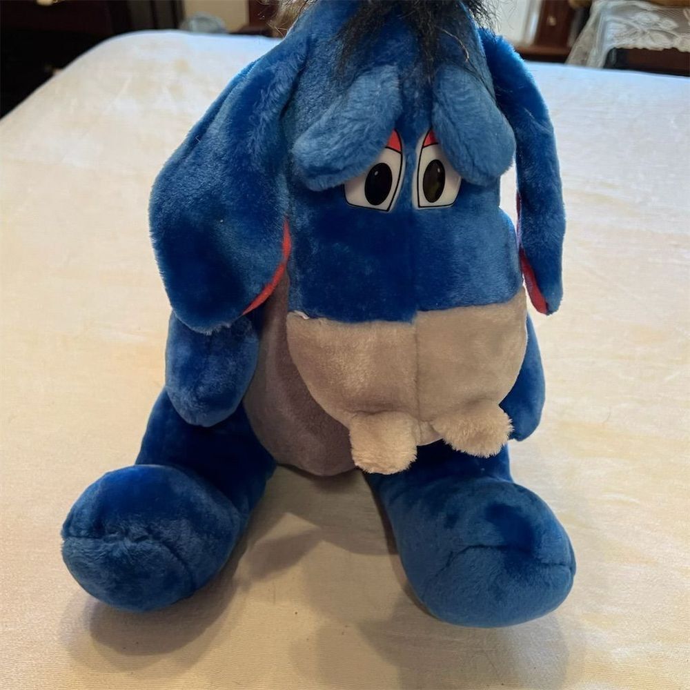 Vintage Disney Winnie the Pooh Eeyore Plush Medium 14-24" Stuffed Animal Toy